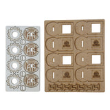 Bolt Action MDF Unit Pin Markers - 82nd American Airborne 'All American'