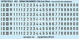 German Tank Numbers - Black (20mm) *NEW*